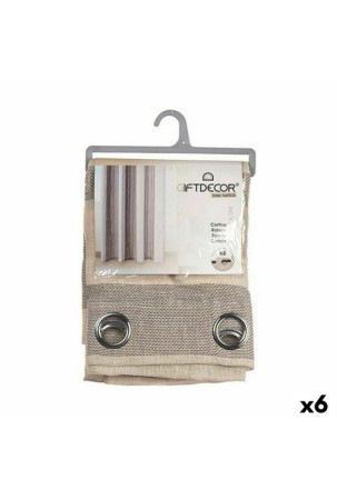 Užuolaidos Rusvai gelsva Pilka 140 x 0,1 x 260 cm (6 vnt.)