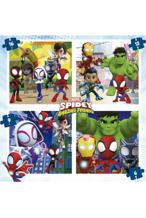 4 galvosūkių rinkinys Spidey Lagaminas 4 galvosūkių rinkinys Spidey Lagaminas
