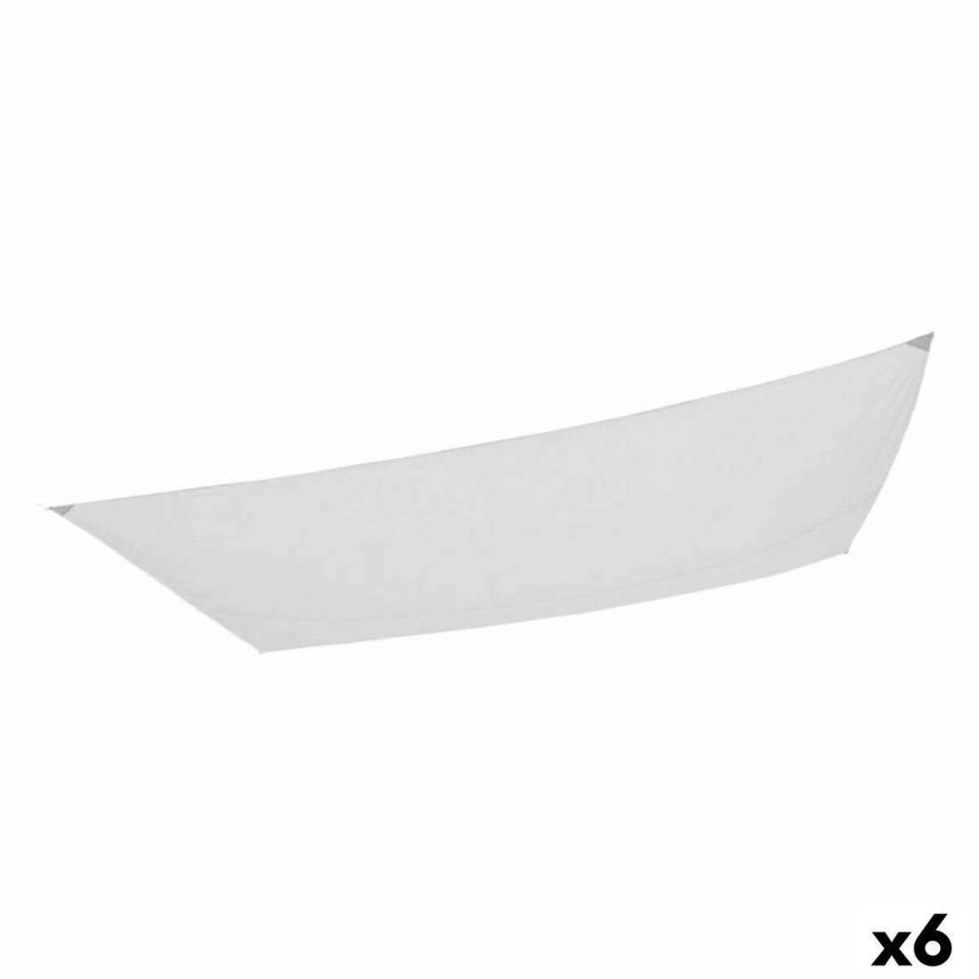 Šešėlinės burės Aktive Stačiakampis Balta 200 x 0,5 x 300 cm (6 vnt.)