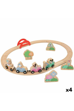 Transporto priemonių žaidimo rinkinys Disney 18 Dalys 37 x 7,5 x 3 cm 4 vnt.