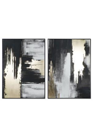 Paveikslas DKD Home Decor Abstraktus Šiuolaikiškas 100 x 4 x 140 cm (2 vnt.)