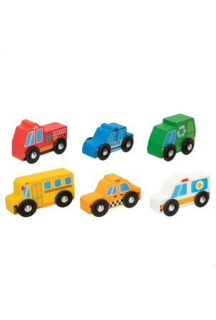 Transporto priemonių žaidimo rinkinys Woomax 15 Dalys (6 vnt.) Transporto priemonių žaidimo rinkinys Woomax 15 Dalys (6 vnt.)