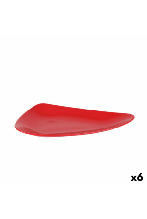 Užkandžių dėklas Keramikinis Raudona 31 x 18 x 4 cm (6 vnt.)