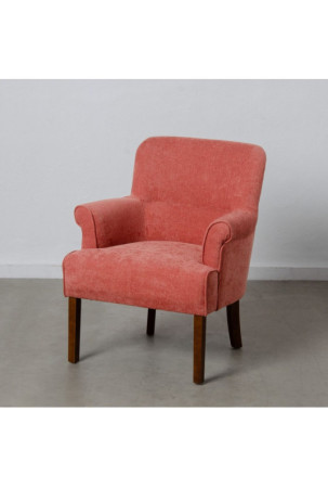 Fotelis 77 x 64 x 88 cm Sintetinis audinys Medžio Tamsiai raudona