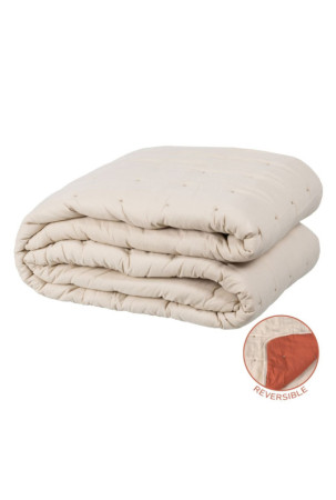 Lovatiesė (antklodė) 270 x 280 cm Rusvai gelsva Tamsiai raudona