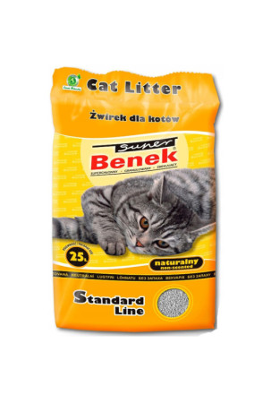 Kačių kraikas Super Benek Compact Natural Pilka 25 L