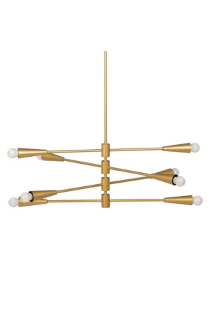 Pakabinamas apšvietimas 80 x 80 x 137,5 cm Auksinis Metalinis Šiuolaikiškas