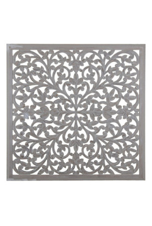 Sienų dekoracija Pilka 90 x 1 x 90 cm DMF