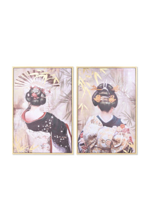 Paveikslas DKD Home Decor Rytietiškas 80 x 4 x 120 cm 80 x 3,7 x 120 cm (2 vnt.)