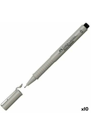 Fetras Faber-Castell Ecco Pigment 0,5 mm Juoda (10 vnt.)
