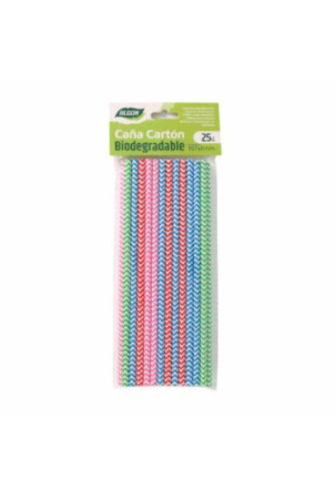 Šiaudeliai Algon Kartonas Spalvotas Dryžiai 25 Dalys 24 vnt. Šiaudeliai Algon Kartonas Spalvotas Dryžiai 25 Dalys 24 vnt.