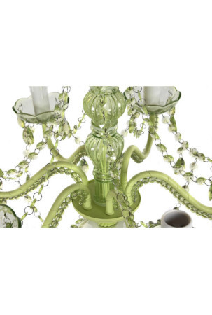 Pakabinamas apšvietimas DKD Home Decor Metalinis Žalia Akrilas 25 W (51 x 51 x 100 cm)
