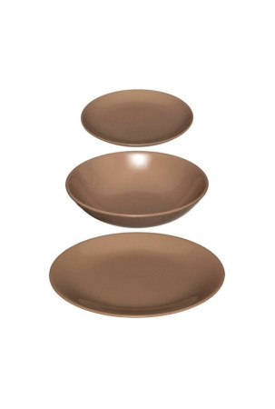 Stalo reikmenys Secret de Gourmet Keramikinis Rusva 18 Dalys