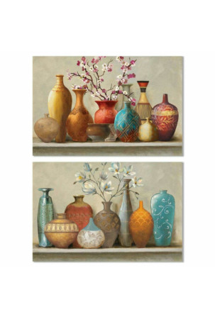 Paveikslas DKD Home Decor Vaza 120 x 3 x 80 cm (2 vnt.)