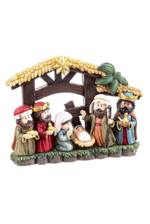 Kalėdų papuošalai Spalvotas Polirezinas Gimimas / Betliejus 21,2 x 5,7 x 16 cm (6 Dalys)