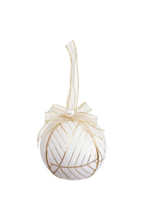 Eglutės rutuliukai Balta Polyfoam Medžiaga 8 x 8 x 8 cm (4 vnt.)