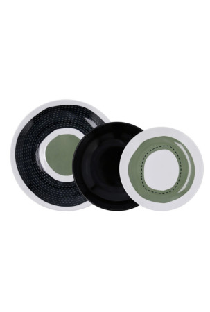 Stalo reikmenys Quid Olsen Balta Keramikinis 18 Dalys