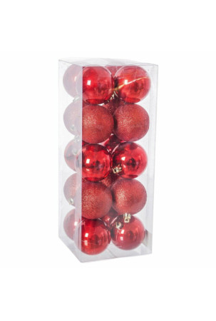 Eglutės rutuliukai Raudona Plastmasinis 6 x 6 x 6 cm (20 vnt.)