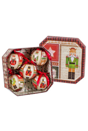 Eglutės rutuliukai Spalvotas Popierius Polyfoam Spragtukas 7,5 x 7,5 x 7,5 cm (5 vnt.)