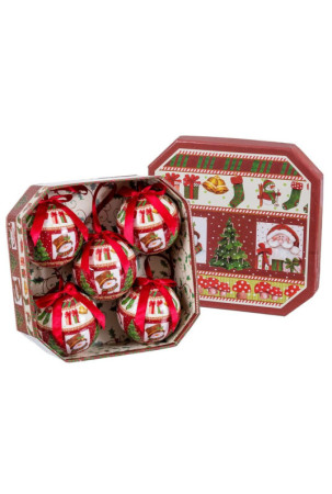 Eglutės rutuliukai Spalvotas Popierius Polyfoam Senis Šaltis 7,5 x 7,5 x 7,5 cm (5 vnt.)