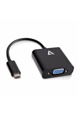 USB C – VGA adapteris V7 V7UCVGA-BLK-1E   Juoda