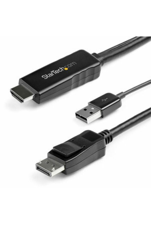 Display Port - HDMI/VGA adapteris Startech HD2DPMM2M   (2 m) Juoda