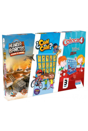 Stalo žaidimas Falomir Coloca 4, Hundir los Barcos y Cuál es cuál (ES)