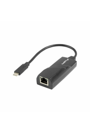 USB C - Tinklo RJ45 Lanberg NC-1000-02 Juoda 0,15 m