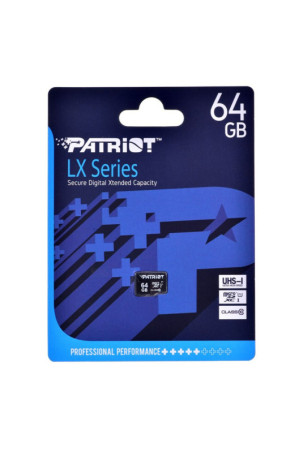 Mikro SD kortelė Patriot Memory PSF64GMDC10 64 GB