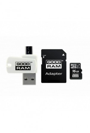 USB atmintukas GoodRam M1A4 All in One Balta Juoda Pilka 16 GB