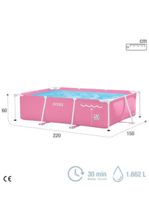 Išmontuojamas baseinas Intex Small Frame Familiar 28266NP Rožinė 220 x 60 x 150 cm Išmontuojamas baseinas Intex Small Frame Familiar 28266NP Rožinė 220 x 60 x 150 cm