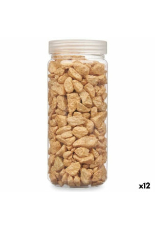 Dekoratyviniai akmenys Rusvai gelsva 10 - 20 mm 700 g (12 vnt.)