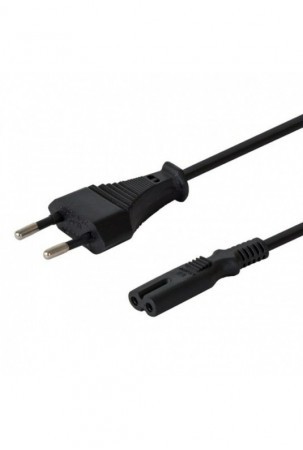 Maitinimo kabelis Savio CL-105 Juoda 2-pin C7 3 m