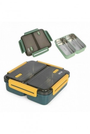 Hermetiška priešpiečių dėžutė ThermoSport Dvigubas Plienas Plastmasinis 19,8 x 19,8 x 6,3 cm (6 vnt.) Hermetiška priešpiečių dėžutė ThermoSport Dvigubas Plienas Plastmasinis 19,8 x 19,8 x 6,3 cm (6 vnt.)