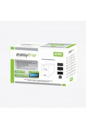 Nepertraukiamo Maitinimo šaltinio Sistema Interaktyvi UPS Ever EASYLINE 1200 AVR USB 600 W