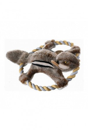 Minkštas žaislas šunims Hunter Wildlife Train Su virvele Voverė (30 cm)