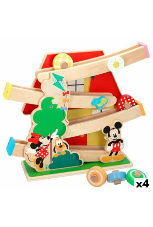 Medinė trasa su rampomis automobiliui Disney 5 Dalys 4 vnt. 33,5 x 28 x 9,5 cm