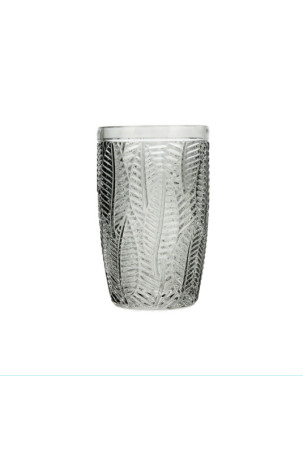 Stiklinių rinkinys Bidasoa Gio Su palengvėjimu Pilka stiklas 350 ml (6 vnt.)