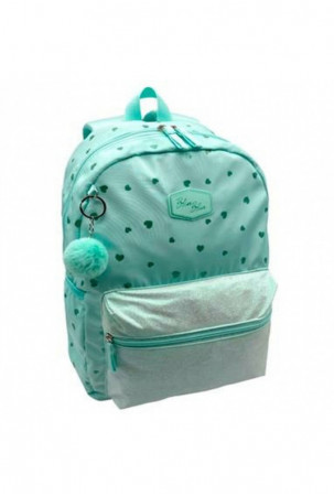 Mokyklinis krepšys Blin-Blin Mėtos 42 x 31 x 14 cm Širdelės