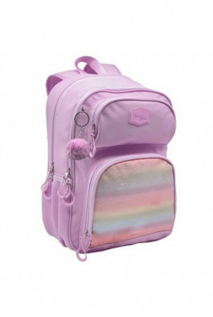Mokyklinis krepšys Blin-Blin Rožinė 42 x 31 x 17 cm Vaivorykštė