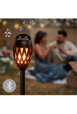 Belaidis garsiakalbis su liepsnos efekto LED lempa Spekkle InnovaGoods Belaidis garsiakalbis su liepsnos efekto LED lempa Spekkle InnovaGoods