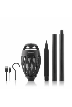 Belaidis garsiakalbis su liepsnos efekto LED lempa Spekkle InnovaGoods Belaidis garsiakalbis su liepsnos efekto LED lempa Spekkle InnovaGoods