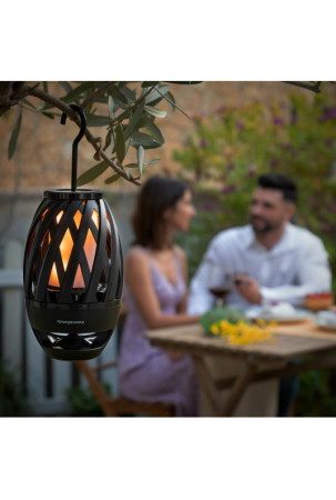 Belaidis garsiakalbis su liepsnos efekto LED lempa Spekkle InnovaGoods Belaidis garsiakalbis su liepsnos efekto LED lempa Spekkle InnovaGoods