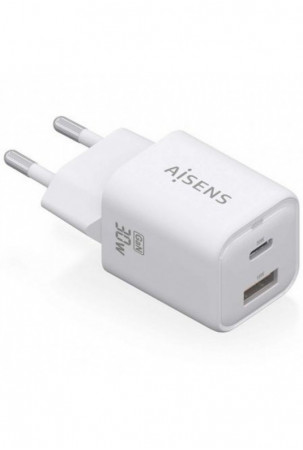 Sieninis įkroviklis Aisens ASCH-30W2P020-W Balta 30 W (1 vnt.)