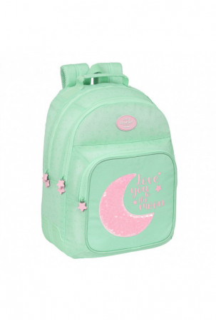 Mokyklinis krepšys BlackFit8 Moon Žalia 32 x 42 x 15 cm