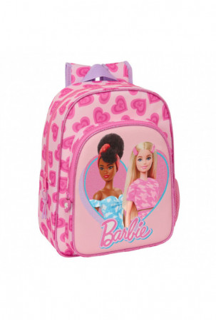 Mokyklinis krepšys Barbie Love Rožinė 26 x 34 x 11 cm