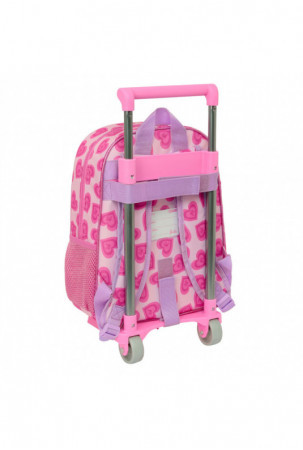 Mokyklinė kuprinė su ratukais Barbie Love Rožinė 26 x 34 x 11 cm