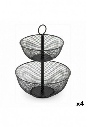 Vaisių dubuo Confortime Dvigubas Metalinis 31 x 31 x 41 cm (4 vnt.)