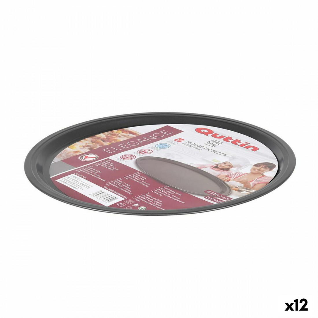 Picos lėkšte Quttin 33 x 1,5 cm (12 vnt.)
