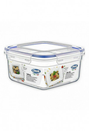 Hermetiška priešpiečių dėžutė Dem 1,5 L 18 x 18 x 10 cm (12 vnt.) Hermetiška priešpiečių dėžutė Dem 1,5 L 18 x 18 x 10 cm (12 vnt.)